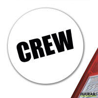 Aufkleber Crew Schriftzug 10cm Sticker