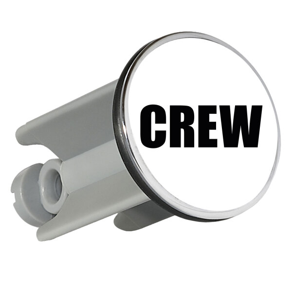 Waschbeckenstöpsel Crew Schriftzug 4cm Abflussstopfen