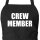 Schürze Crew Member Schriftzug