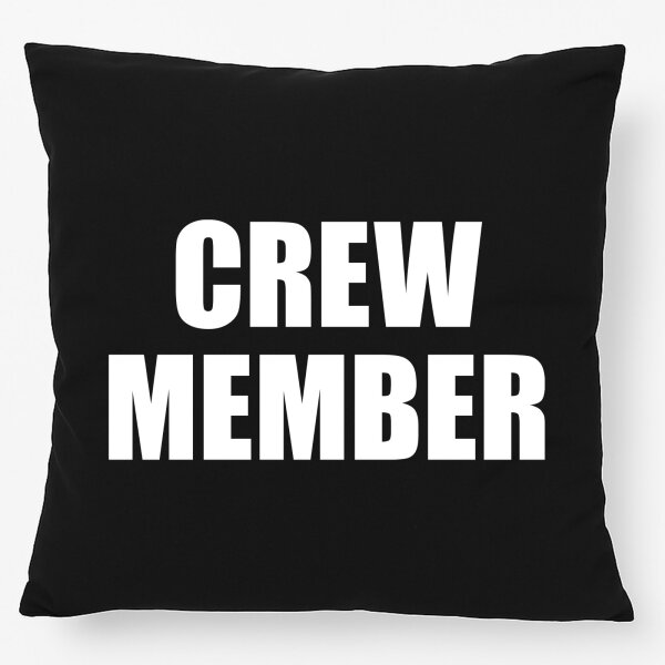 Kissen Crew Member Schriftzug 40x40cm