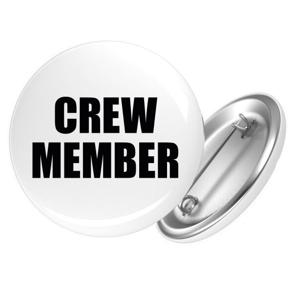 Button Crew Member Schriftzug