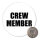 Magnet Crew Member Schriftzug 59mm Kühlschrankmagnet Flaschenöffner