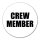 Aufkleber Crew Member Schriftzug 10cm Sticker