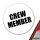 Aufkleber Crew Member Schriftzug 10cm Sticker
