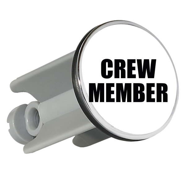Waschbeckenstöpsel Crew Member Schriftzug 4cm Abflussstopfen