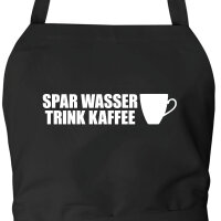 Schürze Spar Wasser Trink Kaffee Kaffeetasse