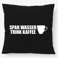 Kissen Spar Wasser Trink Kaffee Kaffeetasse 40x40cm