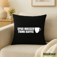 Kissen Spar Wasser Trink Kaffee Kaffeetasse 40x40cm