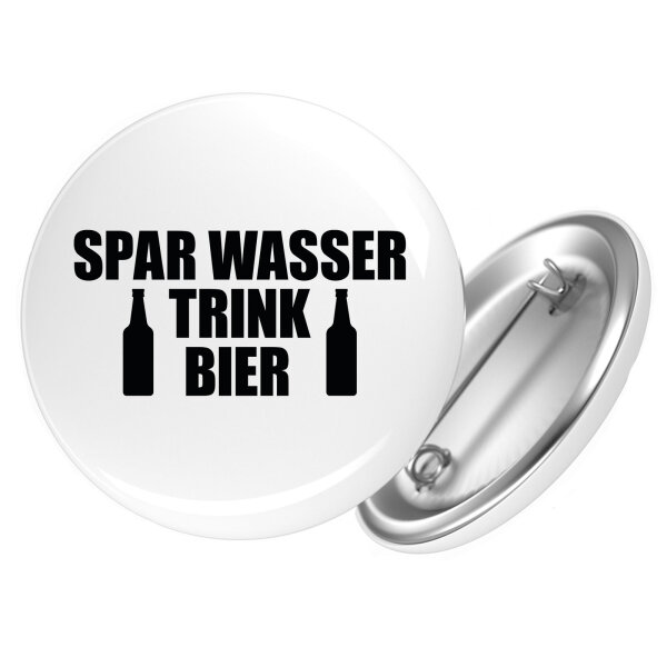 Button Spar Wasser Trink Bier Bierflasche