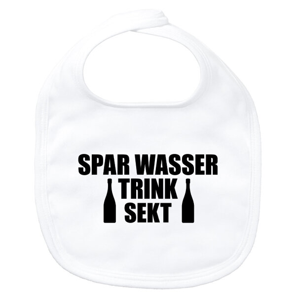 Baby Lätzchen Spar Wasser Trink Sekt Sektflasche