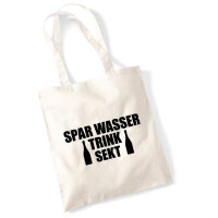 Jutebeutel Spar Wasser Trink Sekt Sektflasche 10 Liter