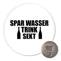 Magnet Spar Wasser Trink Sekt Sektflasche 59mm...
