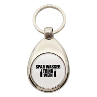 Schlüsselanhänger Spar Wasser Trink Wein Weinflasche