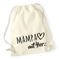 Turnbeutel MAMPA mit Herz 12 Liter