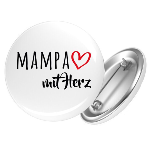 Button MAMPA mit Herz