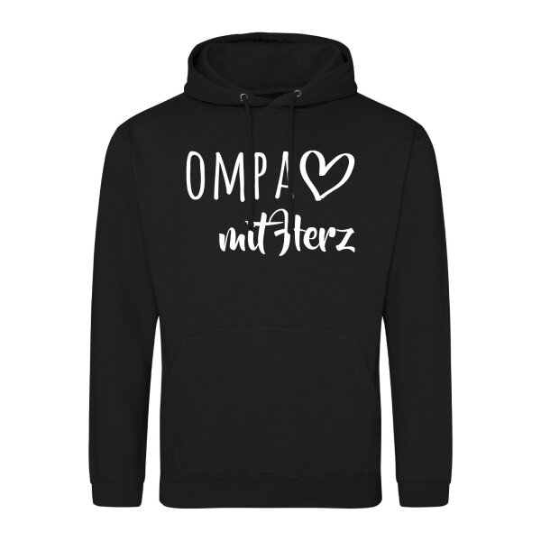 Unisex Hoodie OMPA mit Herz Größe S-3XL