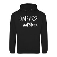 Unisex Hoodie OMPA mit Herz Größe S-3XL