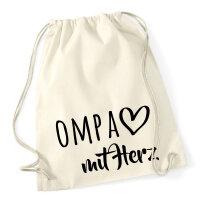 Turnbeutel OMPA mit Herz 12 Liter
