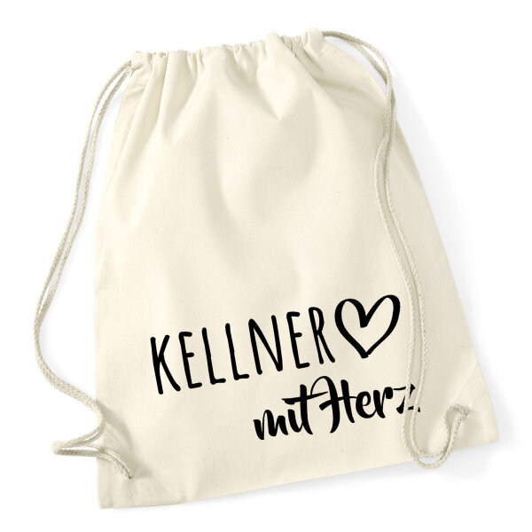 Turnbeutel Kellner mit Herz 12 Liter