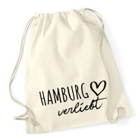 Turnbeutel Hamburg verliebt 12 Liter