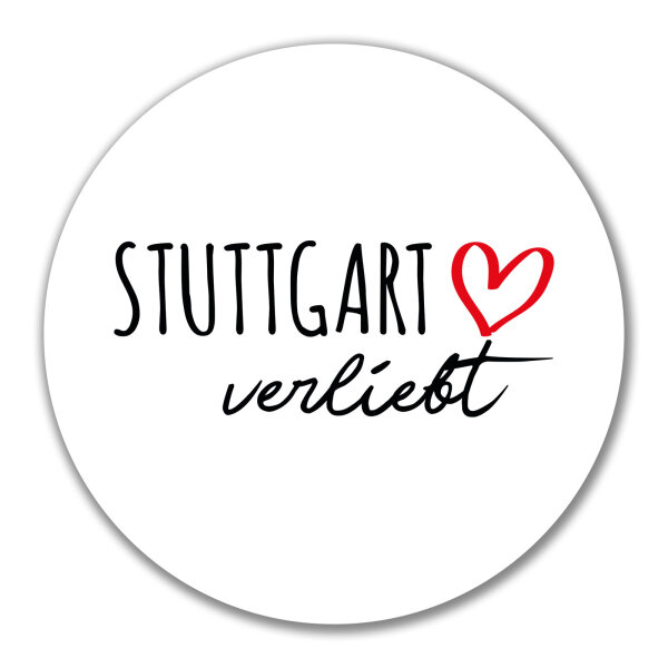 Aufkleber Stuttgart verliebt 10cm Sticker