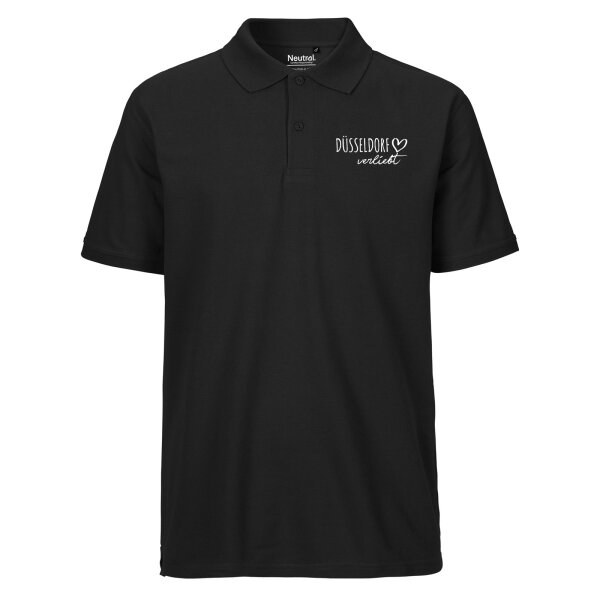 Herren Polo Shirt Düsseldorf verliebt Größe S-3XL