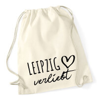 Turnbeutel Leipzig verliebt 12 Liter