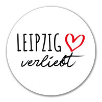 Aufkleber Leipzig verliebt 10cm Sticker