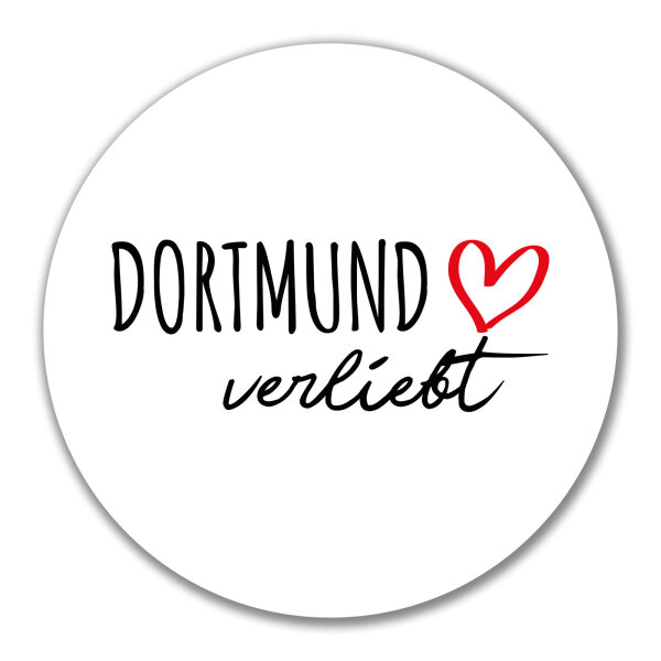 Aufkleber Dortmund verliebt 10cm Sticker