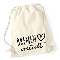 Turnbeutel Bremen verliebt 12 Liter