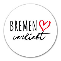 Aufkleber Bremen verliebt 10cm Sticker