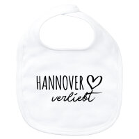 Baby Lätzchen Hannover verliebt Klettverschluss