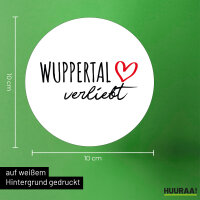 Aufkleber Wuppertal verliebt 10cm Sticker