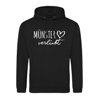 Unisex Hoodie Münster verliebt Größe S-3XL