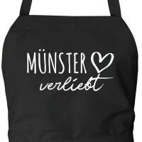 Kochschürze Münster verliebt Schwarz