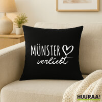 Kissen Münster verliebt 40x40cm