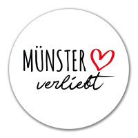 Aufkleber Münster verliebt 10cm Sticker