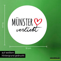 Aufkleber Münster verliebt 10cm Sticker