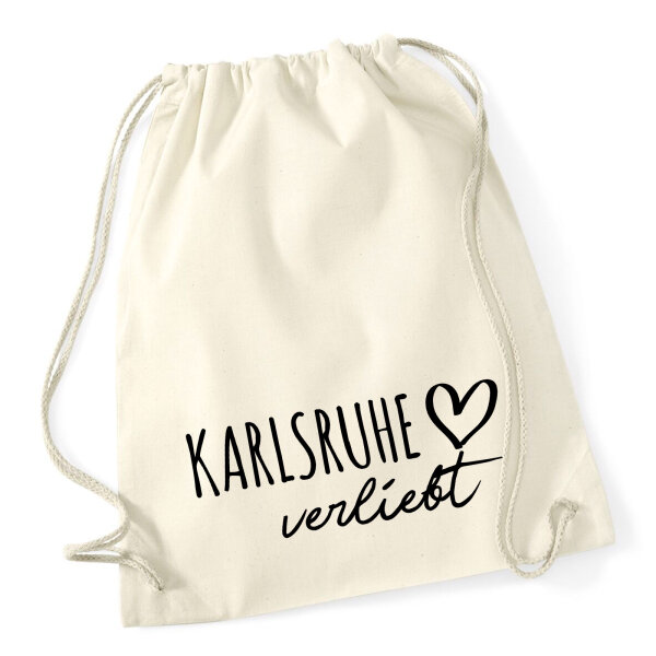 Turnbeutel Karlsruhe verliebt 12 Liter