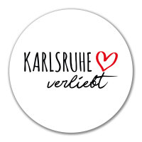 Aufkleber Karlsruhe verliebt 10cm Sticker