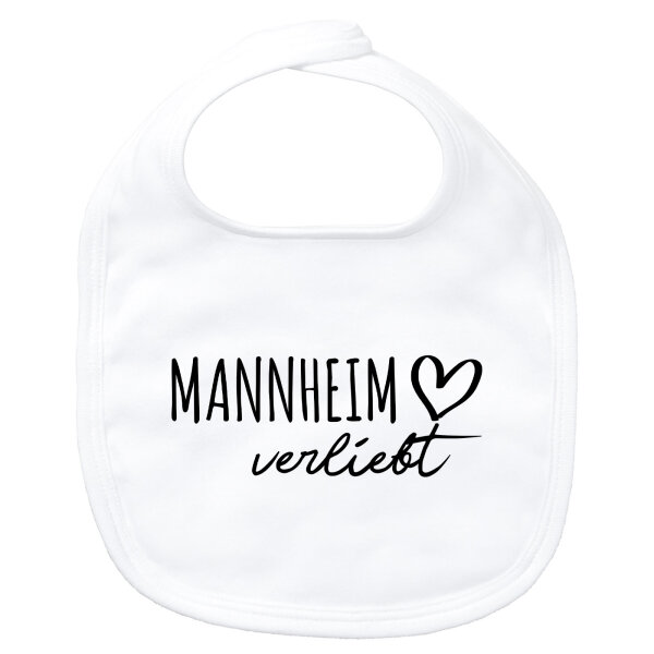 Baby Lätzchen Mannheim verliebt Klettverschluss