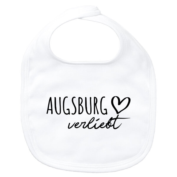 Baby Lätzchen Augsburg verliebt Klettverschluss