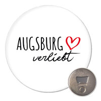 Magnet Augsburg verliebt 59mm Kühlschrankmagnet Flaschenöffner