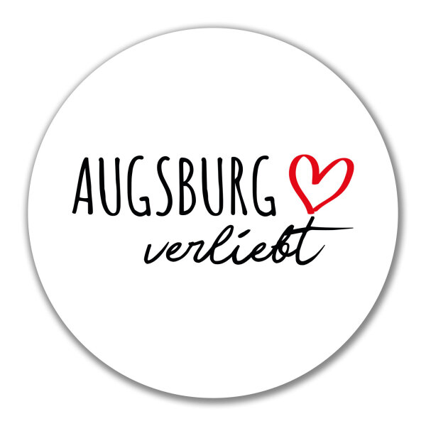 Aufkleber Augsburg verliebt 10cm Sticker