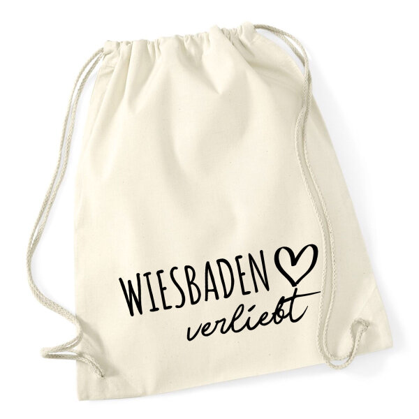 Turnbeutel Wiesbaden verliebt 12 Liter