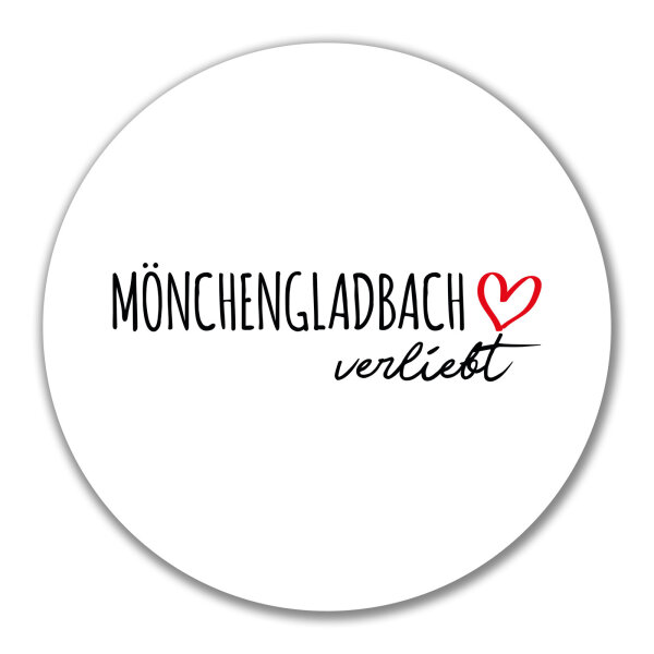 Aufkleber Mönchengladbach verliebt 10cm Sticker