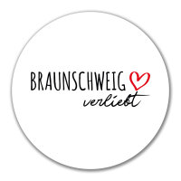 Aufkleber Braunschweig verliebt 10cm Sticker