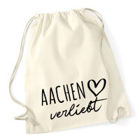 Turnbeutel Aachen verliebt 12 Liter