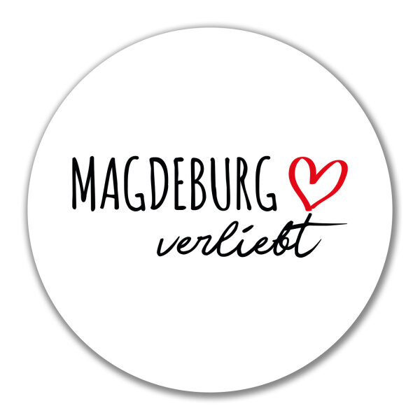Aufkleber Magdeburg verliebt 10cm Sticker