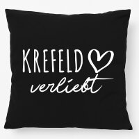 Kissen Krefeld verliebt 40x40cm